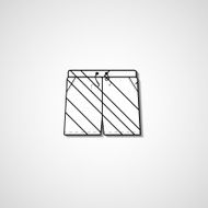 Abstract illustration on shorts N34