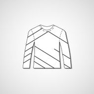 Abstract illustration on sweater N34