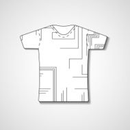 Abstract illustration on t-shirt N22