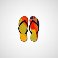 Abstract illustration on flip flops N34