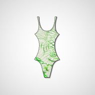 female swimsuit isolated N38