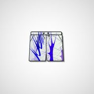 Abstract illustration on shorts N38