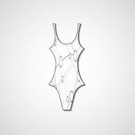 female swimsuit isolated N40