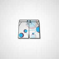 Abstract illustration on shorts N40