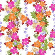 Hibiscus flower pattern N49