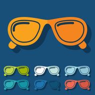 Flat design sunglasses N20