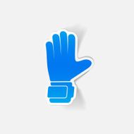 realistic design element gloves N35