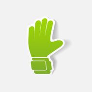 realistic design element gloves N37