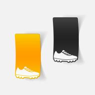 realistic design element sneakers N62