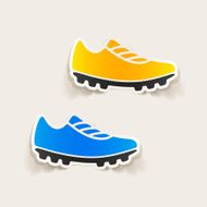 realistic design element sneakers N63