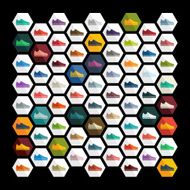 Flat design sneakers N22