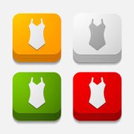 square button swimsuit N10