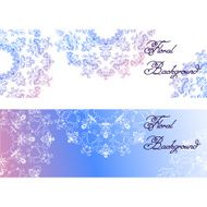 Floral decorative headers