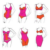 Women wearing shaping underwear