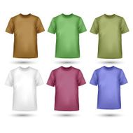 Color t-shirt design template set N3