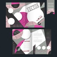 modern half-fold template design