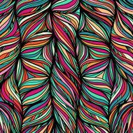 Colorful abstract background with waves pattern