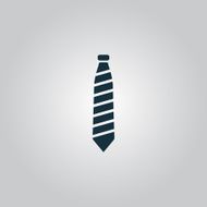 striped necktie icon