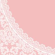 lace border on pink background N2