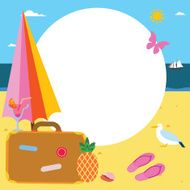 Summer vacations frame design