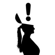 woman exclamation