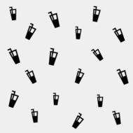 Geometric simple monochrome minimalistic vector holiday pattern cocktails N13