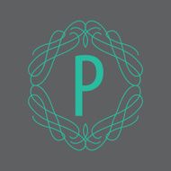 luxury monogram design template elegant lineart business sign bo N8