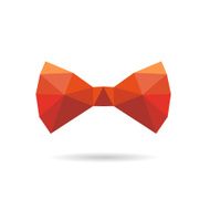 Bow tie abstract isolated on a white backgrounds