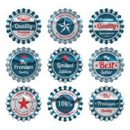 Vintage premium quality labels set N8