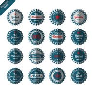 Vintage premium quality labels set N9