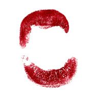 Woman lips on white background Lipstick kiss N2