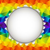 triangular rainbow open background
