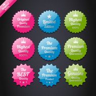 Vintage premium quality labels set N12