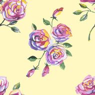 seamless pattern with beautiful roses N8