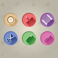 Flat icons for handmader
