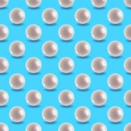 Vector pearl tile seamless pattern N6