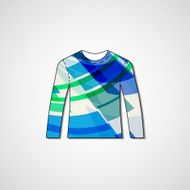 Abstract illustration on sweater N40