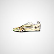 Abstract illustration on sneakers N38