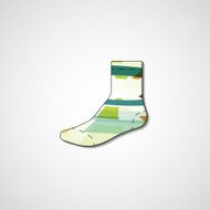 Abstract illustration on sock N149
