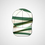 Abstract illustration on peaked cap N38