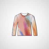 Abstract illustration on sweater N42