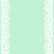 lace frame on green background
