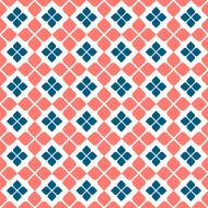 Floral seamless pattern in retro colors