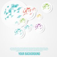 Vector abstract circles template Object web N11