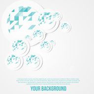 Vector abstract circles template Object web N12