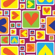 multicolor geometric ornament seamless pattern