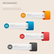 modern vector abstract step lable infographic elements N20