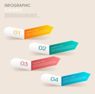 modern vector abstract step lable infographic elements N21