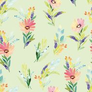Watercolor flower pattern N68