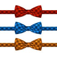 Vector Bow Tie Bowtie Set Isolated on White N4